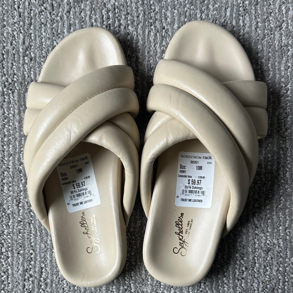 Seychelles Ivory Women's Slide Sandals
